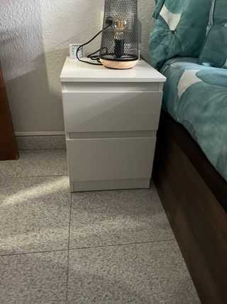 Mesita de noche IKEA KULLEN 2 cajones