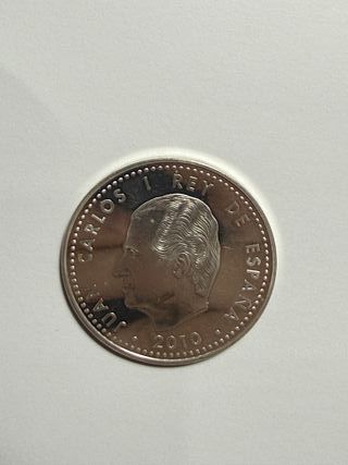 Moneda 10 Euros Plata España 2010 Mundial Fútbol