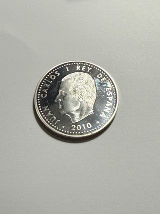 Moneda 10 Euros Plata España 2010 Mundial Fútbol