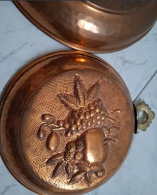 Set Rame: Setaccio, Piatti Murali, Mestolo