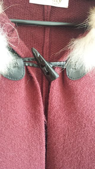 GANGA nueva Preciosa capa con pelo Natural!