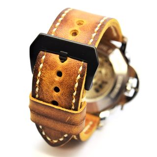 Correa artesanal de piel para reloj Panerai, Rolex