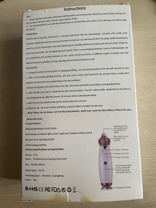 Aspiratore Punti Neri Mai Usato