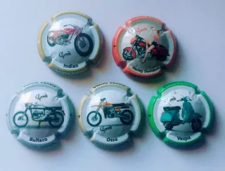 Chapas Cava Colección Motos