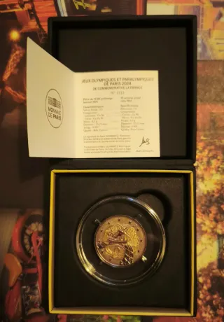 2 Euros Francia 2024 JJOO Torre Proof Inversa