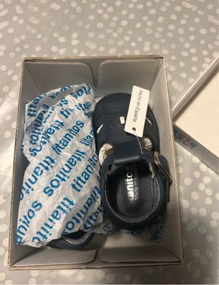 Zapato bebé Titanitos Talla 18 Azul