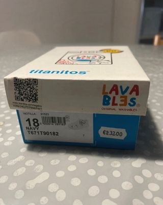 Zapato bebé Titanitos Talla 18 Azul