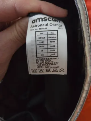 Disfraz Astronauta NASA Naranja