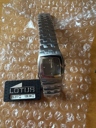 Reloj Lotus Mujer Negro y Plateado