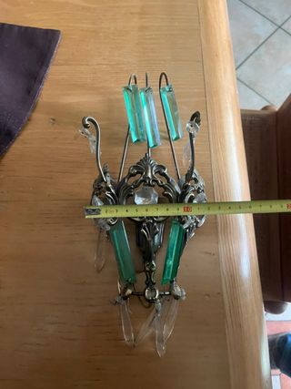 2 Lampade da muro vintage cristallo