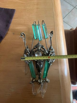 2 Lampade da muro vintage cristallo