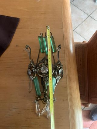 2 Lampade da muro vintage cristallo