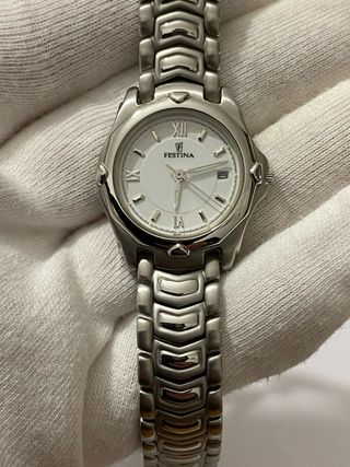Orologio Festina Donna Acciaio e Bianco Nuovo