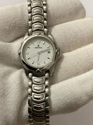 Orologio Festina Donna Acciaio e Bianco Nuovo