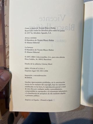 Obras Selectas Vicente Blasco Ibáñez (4 tomos)