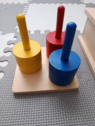 Juego Apilable Montessori Madera