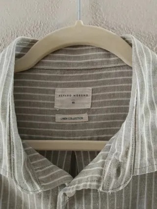 Camisa Álvaro Moreno T 45 Rayas Beige