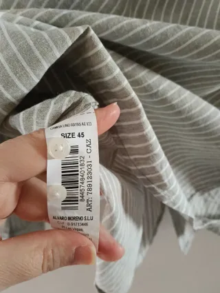 Camisa Álvaro Moreno T 45 Rayas Beige
