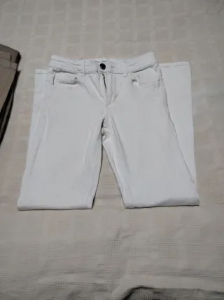 Pantalón vaquero blanco niño talla 11