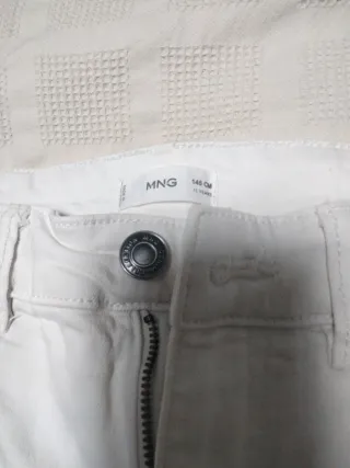 Pantalón vaquero blanco niño talla 11