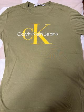 Camiseta Calvin Klein Jeans Verde Talla M