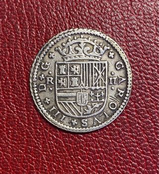 Moneda 2 Reales 1709. Barcelona