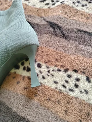 Botín calcetín verde