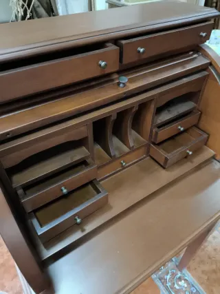 Escritorio antiguo madera maciza