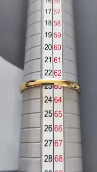 Alianza de oro para hombre, nueva