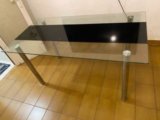 Mesa de cristal grande