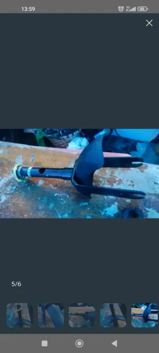 Horquilla y rueda patinete