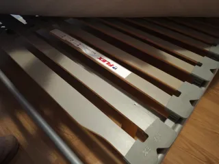 Colchón viscoelástico y somier matrimonio