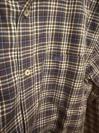 Camisa Pedro del Hierro cuadros azul y marrón