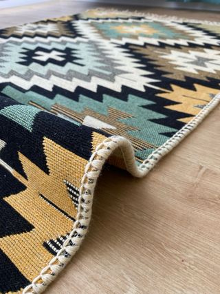 Alfombra Kilim Algodón Étnica 80x125 cm