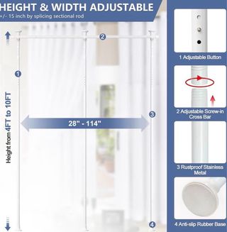 Divisor de habitación blanco