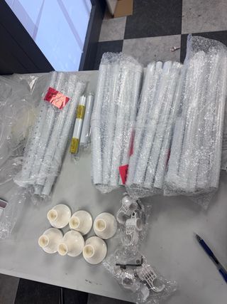 Divisor de habitación blanco