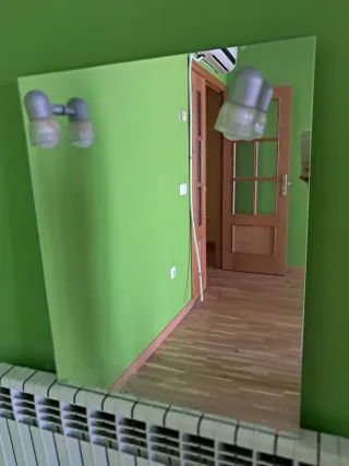 Espejo de baño cristal y metal