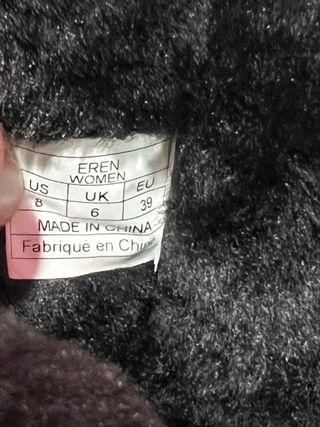 Botines negros forrados talla 39