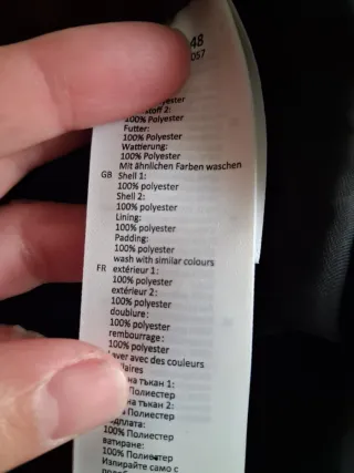 Abrigo acolchado señora negro talla XL. Nuevo