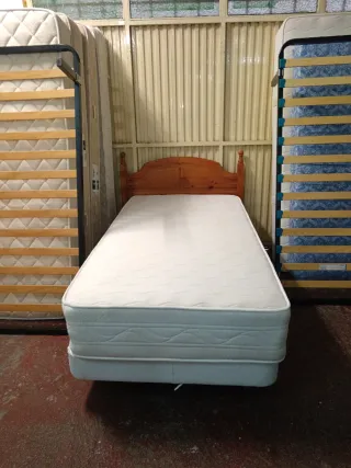 Base Cama 1x2 + Colchón Flex