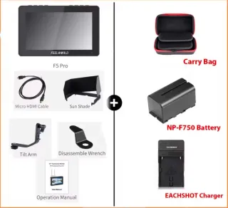 Monitor Campo Feelworld F5 Pro V4 Negro