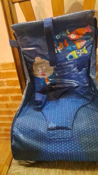 Trona portátil infantil azul