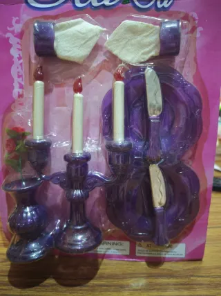 Set de té infantil morado