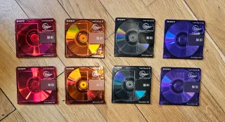 8x Minidiscs Sony Color Collection (80 min)