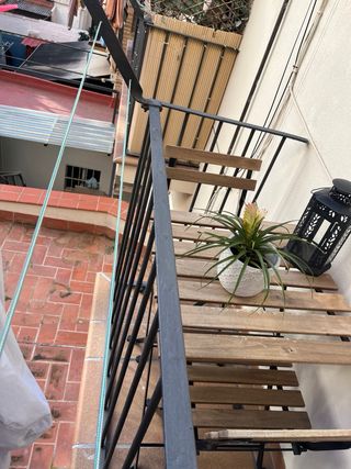 Mesa y 2 sillas plegables exterior