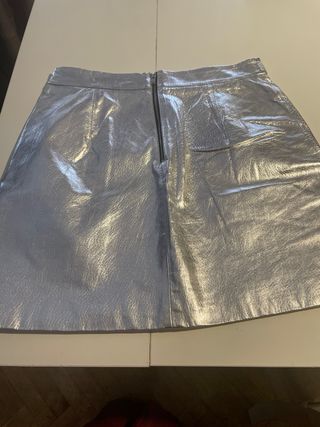Dos faldas efecto piel M