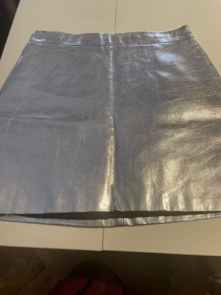 Dos faldas efecto piel M