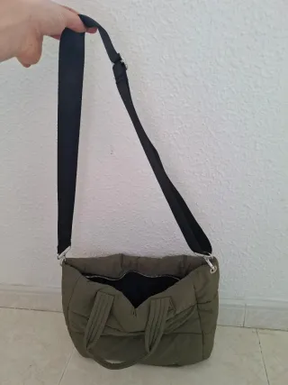 Bolso acolchado caki