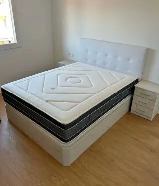 CAMA MATRIMONIO CAMA DOBLE CANAPE Y COLCHÓN VISCO