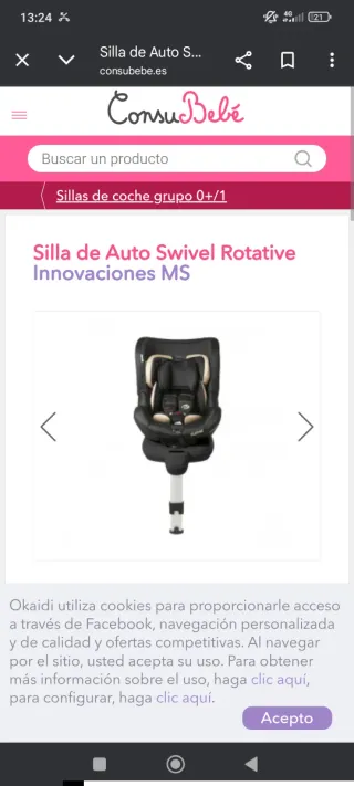 Silla de coche giratoria Innovaciones MS